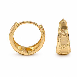 Kolczyki CM miedź pozłacana 14k [ 1,7 cm ] - MF44225