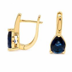 Kolczyki CM miedź pozłacana 14k [ 1,7 cm ] - MF44126