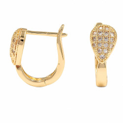 Kolczyki CM miedź pozłacana 14k [ 1,7 cm ] - MF44124