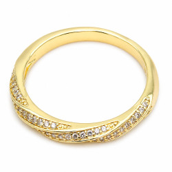 Pierścionek CM miedź pozłacana 14k - MF44025-A