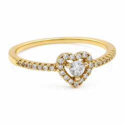 Pierścionek Xuping pozłacany 18k - MF40888