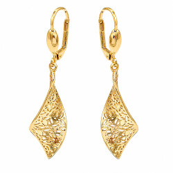 Kolczyki CM miedź pozłacana 14k [ 5 cm ] - MF44185