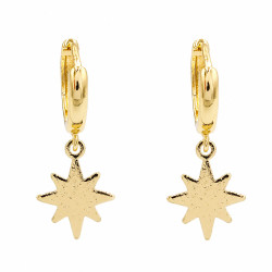 Kolczyki CM miedź pozłacana 14k [ 2,5 cm ] - MF44015