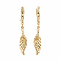Kolczyki CM miedź pozłacana 14k [ 4,3 cm ] - MF44187