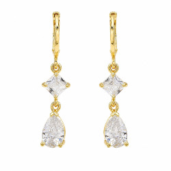 Kolczyki CM miedź pozłacana 14k [ 3,5 cm ] - MF44338