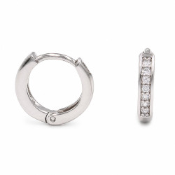 Kolczyki Xuping rodowane [ 1,1 cm ] - MF43196