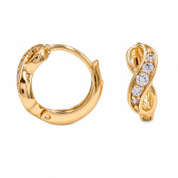 Kolczyki Xuping pozłacane 18k [ 1 cm ] - MF40578