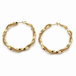 Kolczyki Xuping pozłacane 18k [ 4 cm ] - MF40884