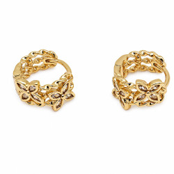 Kolczyki Xuping pozłacane 18k [ 1, 2 cm ] - MF40618A