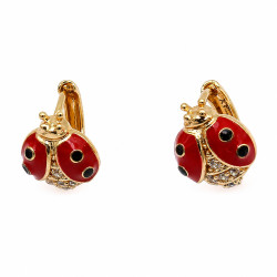 Kolczyki Xuping pozłacane 18k  [ 1 cm ] - MF40597