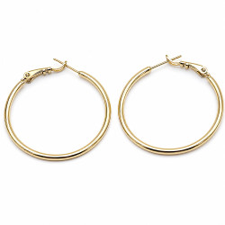 Kolczyki Xuping pozłacane 14k [ 3,5 cm ] - MF43212