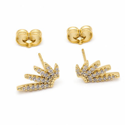 Kolczyki Xuping pozłacane 14k [ 1,3 cm ] - MF40588