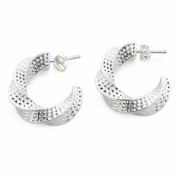 Kolczyki Xuping rodowane [ 3 cm ] - MF43354