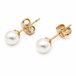 Kolczyki Xuping pozłacane 18k [ 0,5 cm ] - MF43032