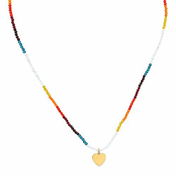 Naszyjnik Stal 316L [ mix kolor / 38 + 6 cm ] - MF41991MJ