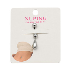 Kolczyk Xuping rodowany 3 cm [ piercing ] - MF40680