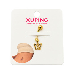 Kolczyk Xuping pozłacany 14k  2,5 cm [ piercing ] - MF43034