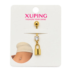 Kolczyk Xuping pozłacany 14k  3 cm [ piercing ] - MF43301