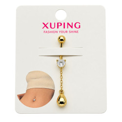 Kolczyk Xuping pozłacany 14k  3 cm [ piercing ] - MF43803