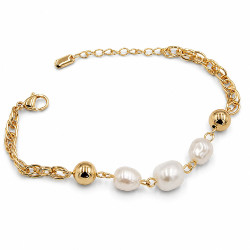 Bransoletka CM miedź pozłacana 14k [ 17+3 cm ] - MF44361