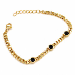 Bransoletka CM miedź pozłacana 14k [ 17+3 cm ] - MF44389