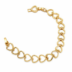 Bransoletka CM miedź pozłacana 14k [ 17-19 cm ] - MF43475