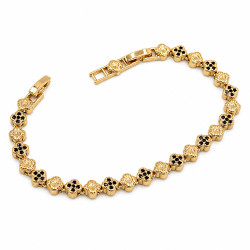Bransoletka CM miedź pozłacana 14k [ 17-19 cm ] - MF44383