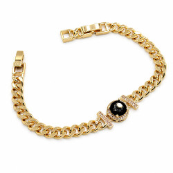 Bransoletka CM miedź pozłacana 14k [ 17-19 cm ] - MF44392