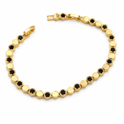 Bransoletka CM miedź pozłacana 14k [ 17-19 cm ] - MF44394