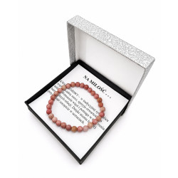 Bransoletka w pudełku Na Miłość [ kwarc różowy ] - MF16058