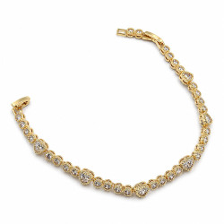 Bransoletka CM miedź pozłacana 14k [ 18-20 cm ] - MF44418
