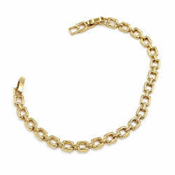 Bransoletka CM miedź pozłacana 14k [ 17-19 cm ] - MF43456
