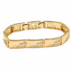 Bransoletka CM miedź pozłacana 14k [ 17-19 cm ] - MF43476