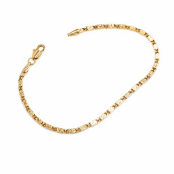Bransoletka CM miedź pozłacana 14k [ 19 cm ] - MF43478