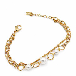Bransoletka CM miedź pozłacana 14k [ 17+3 cm ] - MF44364