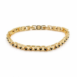 Bransoletka CM miedź pozłacana 14k [ 17-19 cm ] - MF44386