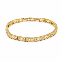 Bransoletka CM miedź pozłacana 14k [ 17-19 cm ] - MF44439