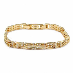 Bransoletka CM miedź pozłacana 14k [ 17-19 cm ] - MF44473