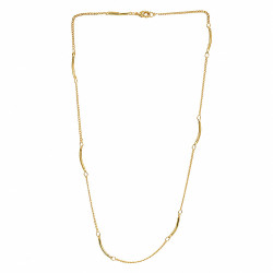 Naszyjnik CM miedź pozłacana 14k [ 45 cm ] - MF43482