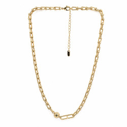 Naszyjnik CM miedź pozłacana 14k [ 40+5 cm ] - MF43484