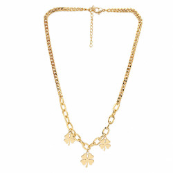 Naszyjnik CM miedź pozłacana 14k [ 40+5 cm ] - MF43453