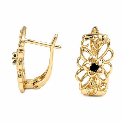 Kolczyki CM miedź pozłacana 14k [ 1,7 cm ] - MF44382