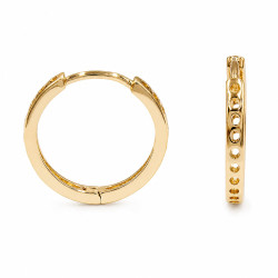 Kolczyki CM miedź pozłacana 14k [ 2 cm ] - MF44445