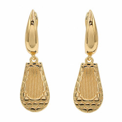 Kolczyki CM miedź pozłacana 14k [ 4 cm ] - MF43446