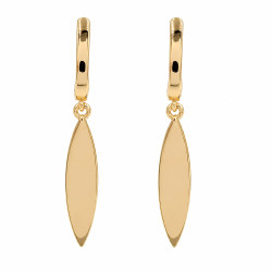 Kolczyki CM miedź pozłacana 14k [ 5 cm ] - MF43487