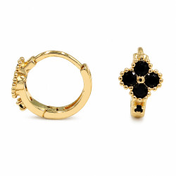 Kolczyki CM miedź pozłacana 14k [ 1,2 cm ] - MF44381