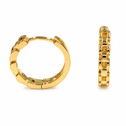Kolczyki CM miedź pozłacana 14k [ 1,5 cm ] - MF44446