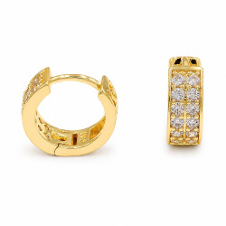 Kolczyki CM miedź pozłacana 14k [ 1,2 cm ] - MF44400
