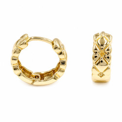 Kolczyki CM miedź pozłacana 14k [ 1,3 cm ] - MF44470
