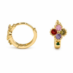 Kolczyki CM miedź pozłacana 14k [ 1,3 cm ] - MF44472